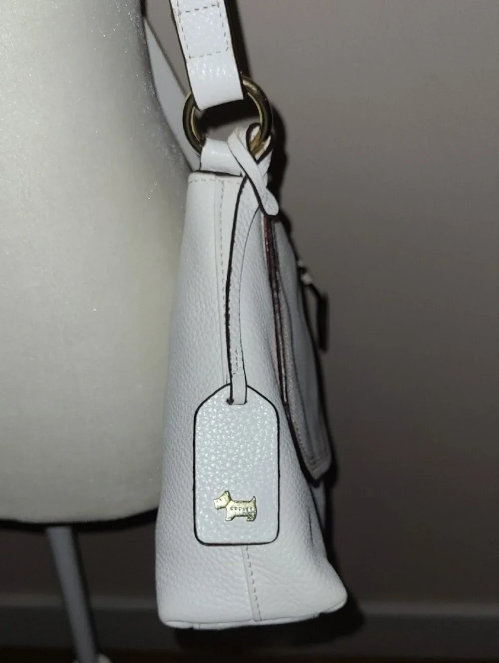 Radley London White Soft Grain Leather Crossbody Bag
